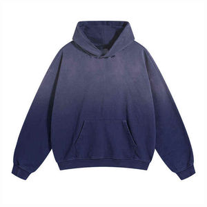 Nouveau design, sweat-shirt épais en molleton de coton 500 g/m², vintage, délavé à l'acide, poche unie, sweat-shirt d'hiver pour homme - Product Image 5