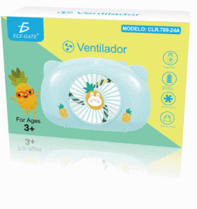 Mini Ventilatore Personale Portatile Ricaricabile con Luce, Colori Pastello, Indossabile e Pieghevole per Uso Domestico e in Auto - Product Image 6