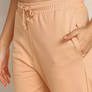 ชุดวอร์มผู้หญิงแบบมีฮู้ด ผ้าไนลอน/คอตตอน ปักลายเรียบง่าย ระบายอากาศได้ดี รุ่นใหม่ปี 2026 สำหรับคนท้อง  รับสกรีนโลโก้ - Product Image 6