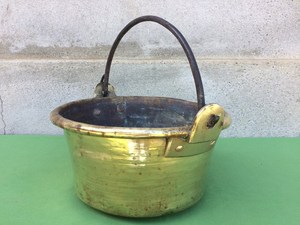 หม้อทำจากทองเหลืองโบราณสำหรับทำอาหารสำหรับห้องครัวหรือใช้ในโรงแรม - Product Image 6