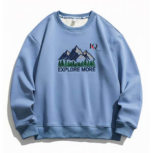 เสื้อสเวตเชิ้ตผู้ชายแฟชั่น 100% ผ้าฝ้าย พิมพ์ลายกราฟิก ทรงปกติ ใส่สบายในฤดูหนาว เหมาะสำหรับวัยรุ่น สไตล์สตรีท - Product Image 1