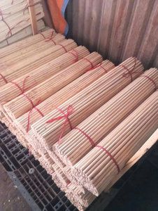 High Quality Pine Wood Broom Stick Custom Length Wooden <b>Handle</b> for Broom <b>Mop</b> and Cleaning Tools - Product Image 6