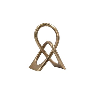 Sculpture de Table en métal en ruban doré, prix bon marché, meilleure qualité, fait à la main, fabricant en gros, 2023 - Product Image 1