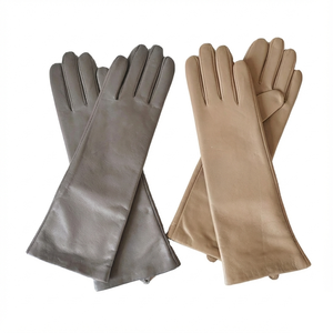 ถุงมือหนังยาว หนังแกะคุณภาพพรีเมียม แฟชั่นฤดูหนาว ถุงมือกลางแจ้ง ดีไซน์เรียบหรู สไตล์คลาสสิก ถุงมือยาวสั่งทำพิเศษสำหรับผู้หญิง - Product Image 3
