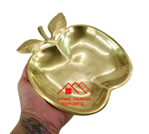 Plato de hoja de aluminio para decoración de centro de mesa, Plato decorativo de tendencia, plato de hoja Chapado en latón para mesa de boda - Product Image 2