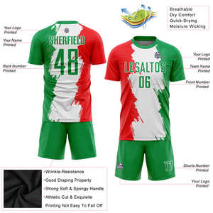 Uniforme de fútbol de corte atlético con inserciones de malla transpirable costuras duraderas y tecnología de tejido de rendimiento de secado rápido - Product Image 2