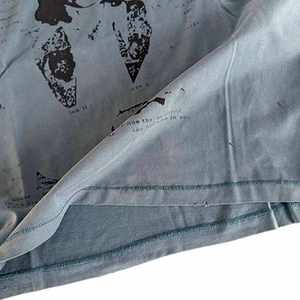 เสื้อยืดสตรีทแวร์ผู้ชายสไตล์วินเทจ ลวดลายกราฟิก ผ้าคอตตอนถัก 260 กรัม ทรงโอเวอร์ไซส์ ระบายอากาศได้ดี สีซีดแบบฟอกกรด - Product Image 4