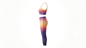 Conjunto de Yoga para Mujer, MOQ Bajo de 30 Conjuntos, Sólido, de Alta Calidad, Transpirable, Cintura Elástica, 2 Piezas, Sin Mangas, Tallas Grandes, Ropa Deportiva - Product Image 2