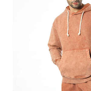 Customized Color High Quality Acid Wash Winter Hooded Regular Fit Tracksuit with Custom Logo - Product Image 5