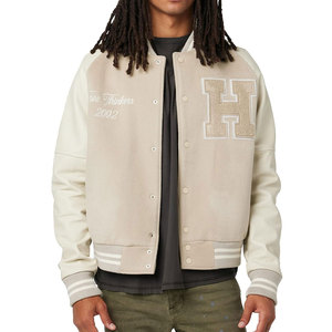 Vêtements de sport OEM broderie chenille personnalisée veste universitaire pour hommes personnalisée veste de laine de baseball d'université hommes - Product Image 1