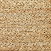 Pouf Ottoman Rond Tressé en Jute Naturel MORE, Tabouret de Ferme pour la Maison, 20,5"D x 20,5"W, Meuble de Salon pour Hôtel et Chambre à Coucher