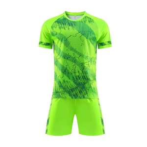 Boys <b>girls</b> <b>football</b> uniform <b>kit</b> breathable short sleeve soccer teamwear polyester jersey - Product Image 6