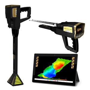เครื่องตรวจจับโลหะแบบมือถือ Mega Scan Pro ความไวสูง หลายความถี่ ผลิตจากอลูมิเนียมอัลลอยด์ มาตรฐาน IP54 กำลังไฟ 1000 วัตต์ สำหรับงานเคลื่อนที่ DIY OEM - Product Image 2