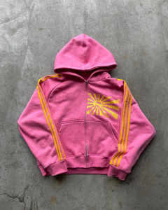 ชุดวอร์มสำหรับผู้ชายชุดเสื้อฮู้ดและกางเกงวอร์มลายทางชุดวอร์มสำหรับฤดูหนาว400GSM สีตกแดดปรับแต่งได้ - Product Image 2