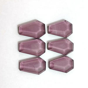 Piedras en forma de ataúd de cuarzo amatista, 18x11mm, gemas sueltas, fabricante de corte elegante, Exportación de la India - Product Image 4