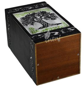 Urnes arbre de vie pour cendres humaines adulte, urnes de crémation en palissandre pour cendres, urne funéraire en bois une urne funéraire parfaite par AYAANS - Product Image 2