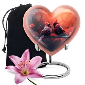 Nuevo estilo de urnas de cremación con forma de corazón para mascotas, proveedor mayorista de urnas de cremación con corazón de latón, precios bajos fabricados en la India 2024 - Product Image 3