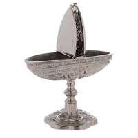 Bateau à encens en laiton doré avec couvercle pour l'usage de l'église catholique, encensoir traditionnel pour l'autel, célébrations liturgiques de la messe