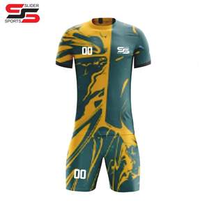 Camiseta de Fútbol de Manga Corta con Estampado Digital de Alta Calidad, Uniforme Deportivo Personalizado, 100% Poliéster, Productos en Oferta - Product Image 5