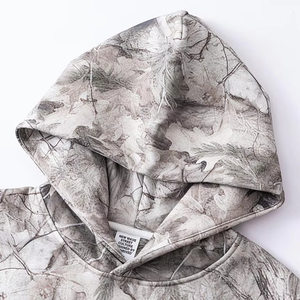 Personalizable Heavyweight Hip Hop Streetwear camuflaje de gran tamaño 350 Gsm Transferencia de Calor Tie Dye Fleece Puller Hoodie para hombres - Product Image 4