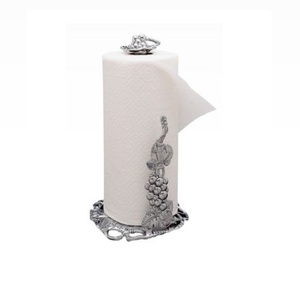 Porte-serviettes en métal en forme de demi-cercle Plateau de table fini enduit noir pour porte-serviettes de table à manger - Product Image 2