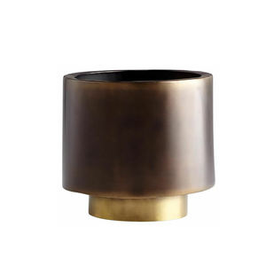 Vase de jardinière de bureau en métal artisanal décoratif en métal, dessus de Table en métal, nouveau Design de jardinière pour jardin et salon - Product Image 1