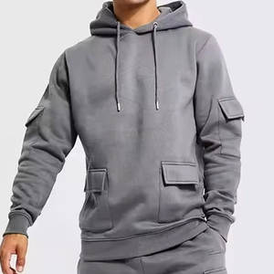 Survêtement surdimensionné personnalisé hommes Vintage Hoodies pantalons de survêtement évasés Streetwear ensemble de jogging pour la vente en ligne - Product Image 5