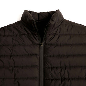 Veste matelassée imperméable chaude noire pour hommes de style fashion veste en duvet matelassée Streetwear d'hiver en gros - Product Image 5