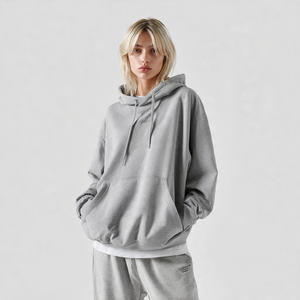 Drop Shoulder Hooded <b>Women</b> <b>Top</b> Winter Streetwear Jogging Loose Fit Hoodies Ladies 550 GSM <b>Fleece</b> Baggy Hoodie <b>Top</b> <b>Womens</b> - Product Image 3