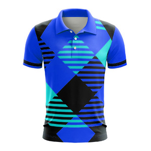 Haute qualité décontracté solide hommes Golf pour polos 3D brodé Sublimation Logo écologique séchage rapide respirant court - Product Image 3