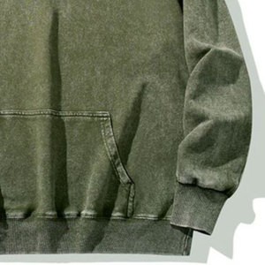 Fabriqué au Pakistan dernière conception sweats à capuche délavés à l'acide en gros basiques hommes sweats à capuche délavés à l'acide pour adulte - Product Image 4