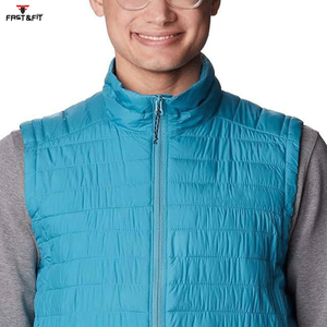 Chaleco Acolchado Reversible Ligero con Servicio OEM Personalizado, Chaleco de Invierno Cálido, Impermeable, de Secado Rápido, Transpirable, con Cuello en V - Product Image 6