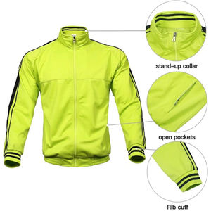 Survêtement en nylon léger avec fermeture éclair cousue personnalisée pour hommes, coupe ample, survêtement coupe-vent d'été, deux pièces - Product Image 2