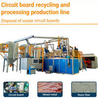Ventes directes usine : Équipement de recyclage des déchets électroniques, ligne de recyclage des cartes mères d'ordinateurs et des circuits imprimés (PCB)