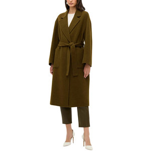 High Quality Oversized Cashmere Coat Winter Elegant Women's <b>Wool</b> Coats With <b>Scarf</b> Breathable 100% <b>Wool</b> Long Coat Winter - Product Image 1