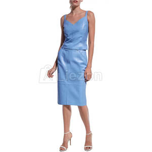 Falda delgada para mujer, falda delgada de cuero para mujer con aspecto de oficina a la moda para uso diario de negocios - Product Image 2