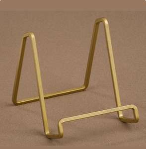 Support d'affichage en fer forgé fait à la main, couleur noire, chevalet, support d'affichage pour assiettes, support d'affichage pour photos, cadre photo, livres de cuisine - Product Image 5