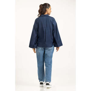 เสื้อเชิ้ตลำลองผ้าป๊อปลินเรียบง่าย รุ่น WM-CS-WS25-004 ทรงปกติ - Product Image 2