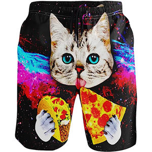 Short Cargo d'été pour hommes de marque personnalisée High Street Taille élastique Deux poches Sublimé Nylon Toile de coton Motif solide - Product Image 5