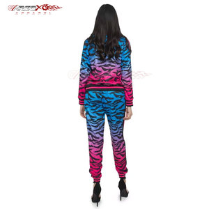 Women Tracksuit With Full Sublimation Print And <b>Zipper</b> <b>Jacket</b> Designed For Training Stylish Women Sublimation Tracksuit - Product Image 5