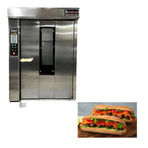 1200 Kgs Weight 24-Trays Rotary <b>Oven</b> With Altuntop Trolley Easy To Use 1.200X1.900X2.900 Gas <b>Oven</b> For <b>Baking</b> Kien An Factory - Product Image 1