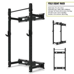 VIGFIT 商用スクワットラック（ケーブルとラットプルダウンアタッチメント付き）ジムスタジオ用ヘビーデューティーパワーリフティングエクササイズ - Product Image 4