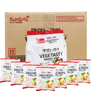 Fideos instantáneos vegetarianos Sam Yang al por mayor, paquetes de 115g, 40 bolsas/cartón, suministro a granel para exportación - Product Image 1