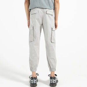 Pantalon en toile de coton décontracté de haute qualité pour hommes 2025 pantalon de tissage léger non tissé Service OEM personnalisable - Product Image 2