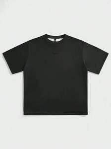 เสื้อยืดผ้าฝ้าย100% ขนาดใหญ่พิเศษของผู้ชายผ้าเฟรนช์เทอร์รี่เสื้อสไตล์สตรีทแวร์ดีไซน์สะพายไหล่มีลายพิมพ์ DTG ทรงหลวม - Product Image 2