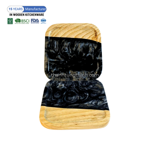 Posavasos de Madera de Resina Epoxi Ecológicos y Duraderos, Hechos a Mano en Vietnam para Mesa de Comedor y Cocina - Product Image 1