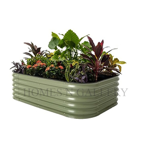 เตียงพับได้ทรงสี่เหลี่ยมทำจากโลหะชุบสังกะสีสำหรับตกแต่งสวนกลางแจ้ง - Product Image 3