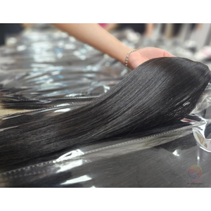 Hueso recto Super lujo Remy cabello humano sedoso Color Natural hueso vietnamita cabello liso cabello libre de caída - Product Image 6