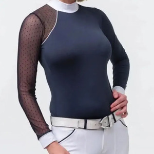 Vente en gros de vêtements de cavalier pour dames, équipement à manches longues, couche de base, chemises de spectacle - Product Image 2