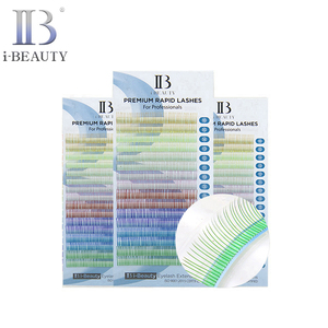 Extensiones de Pestañas I-BEAUTY - Pestañas Rápidas Premium Ib (Colores Variados) Corea del Sur Ibeauty Hechas a Mano de Alta Calidad - Product Image 1